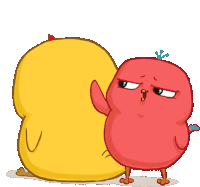 Gif câlin poussins